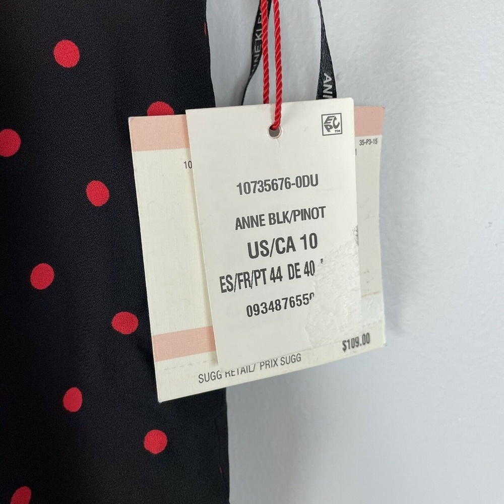 !!! Lowest Price!!! NWT Anne Klein Polka Dot Midi Faux Wrap Skirt - Picture 7 of 11